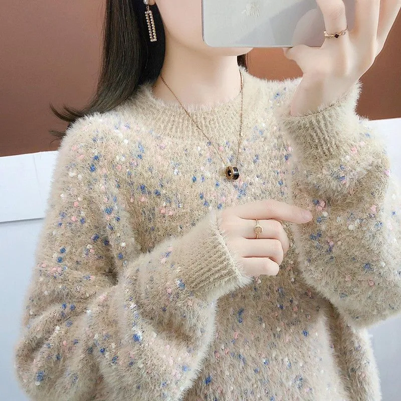 Artificial Mink Sweater Women's Autumn And Winter