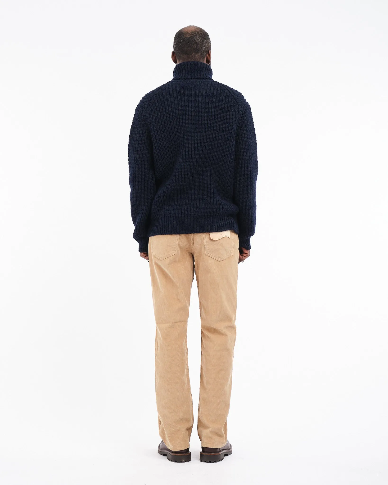 August Chunky Rollneck Knit Navy