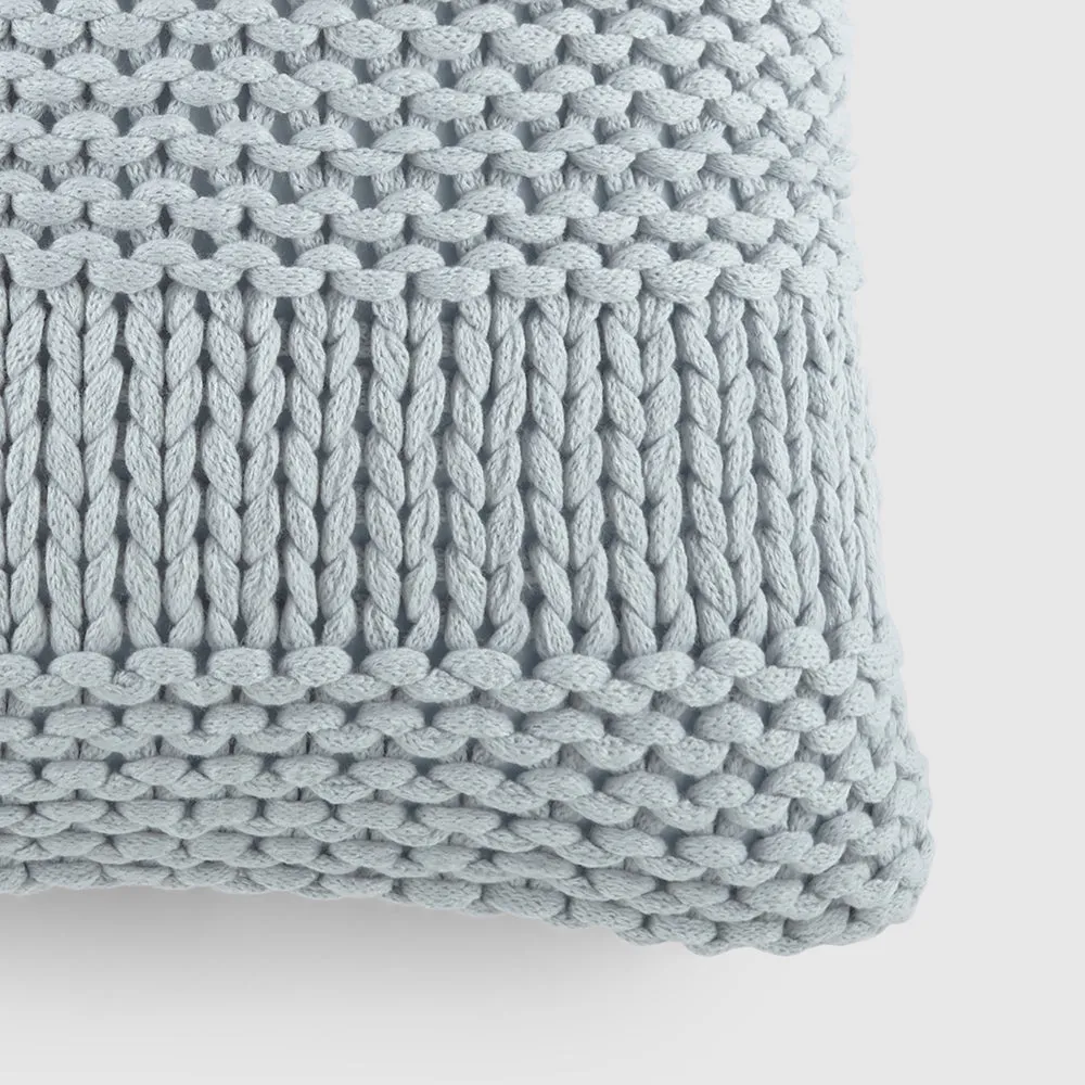 Chunky Knit Throw Pillow Cover and Insert