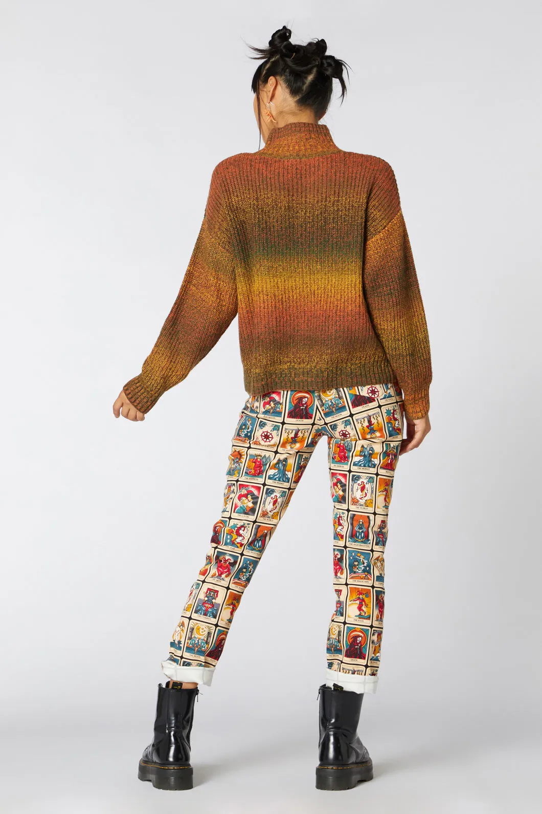 Gradient Cable Boxy Knit