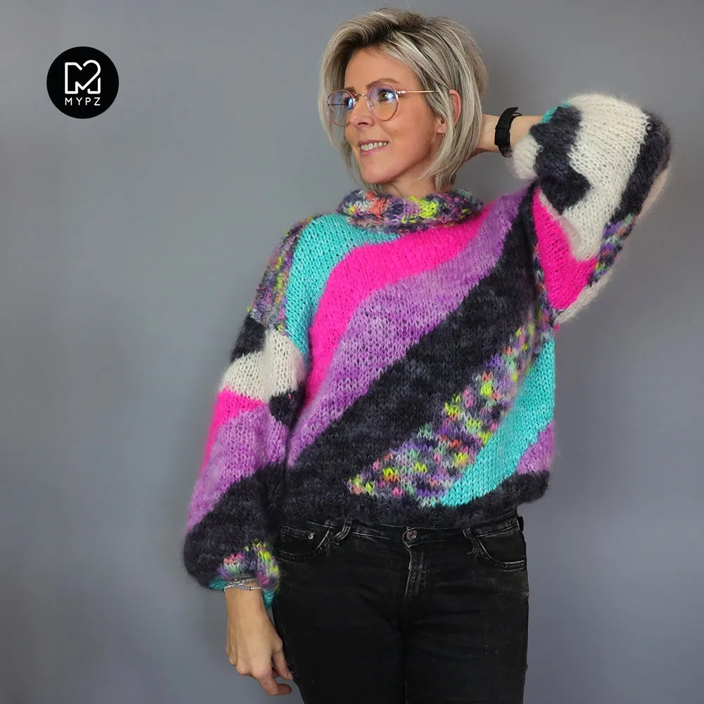 Knit pattern – MYPZ mohair pullover Roxette NO.8 (ENG-NL)