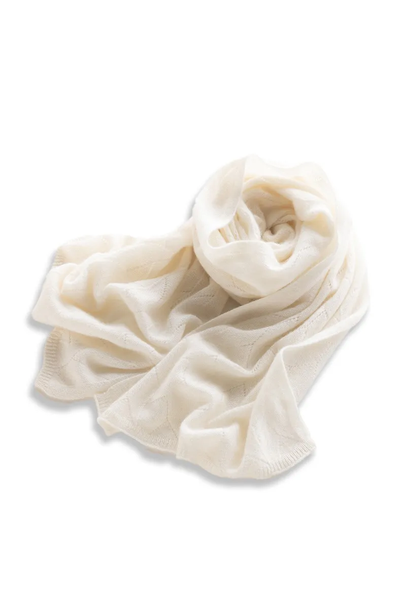 Luxurious 100 Cashmere Knit Wrap Shawl