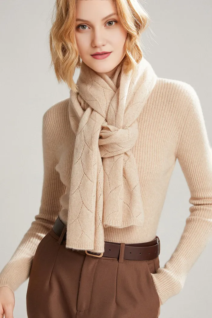 Luxurious 100 Cashmere Knit Wrap Shawl