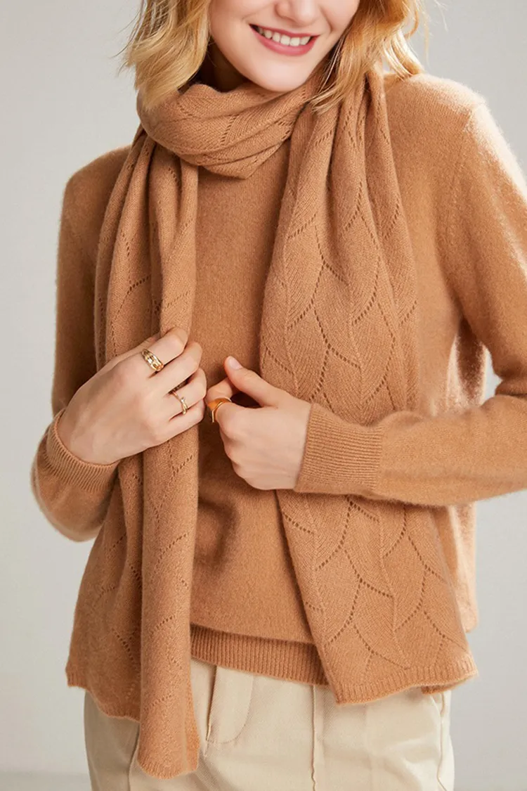 Luxurious 100 Cashmere Knit Wrap Shawl