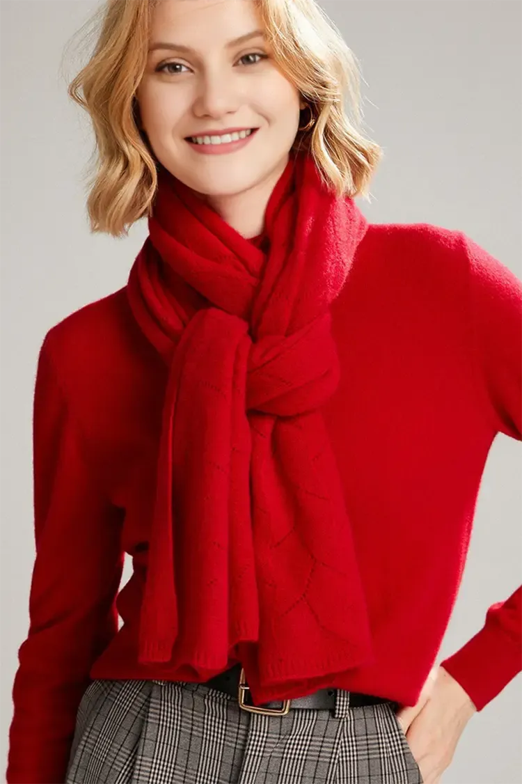 Luxurious 100 Cashmere Knit Wrap Shawl