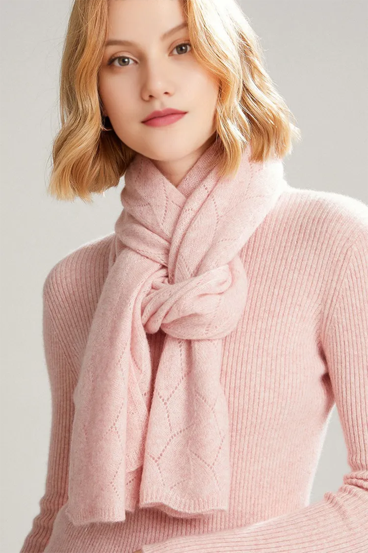 Luxurious 100 Cashmere Knit Wrap Shawl