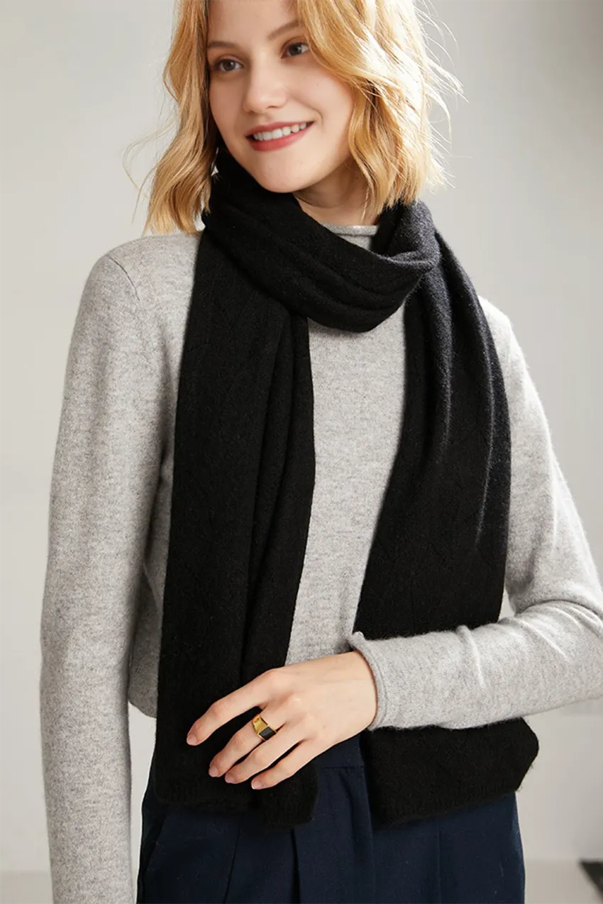 Luxurious 100 Cashmere Knit Wrap Shawl