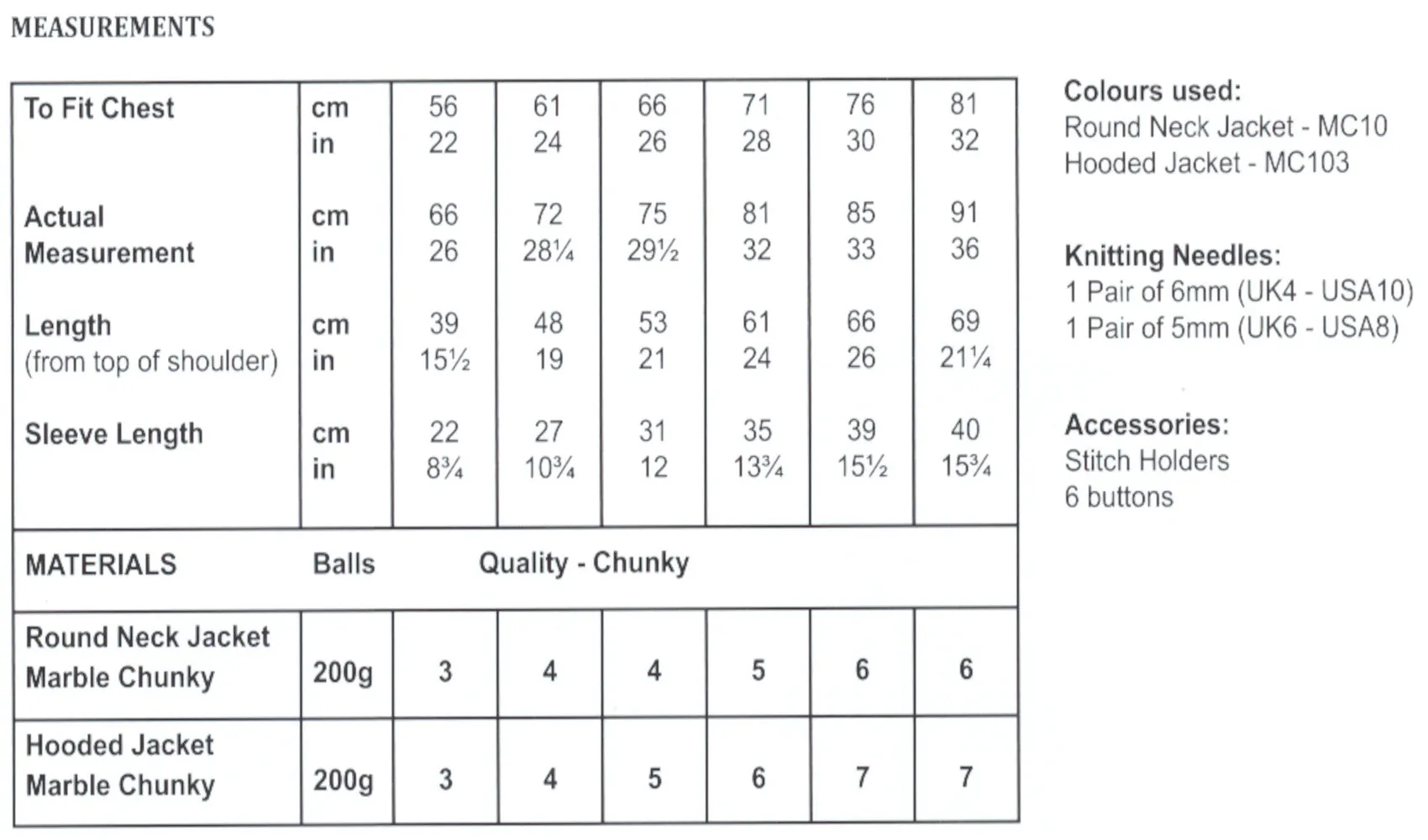 Marble Chunky Pattern Leaflet JB768