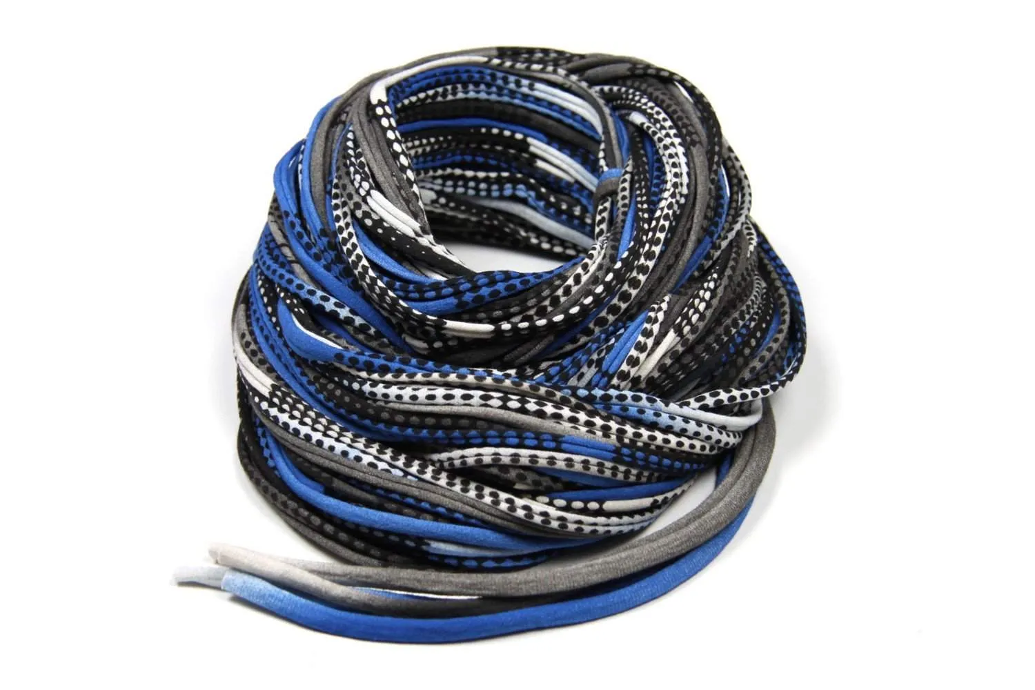 Necklush Chunky Scarf / Deep Blue & Black / Unisex