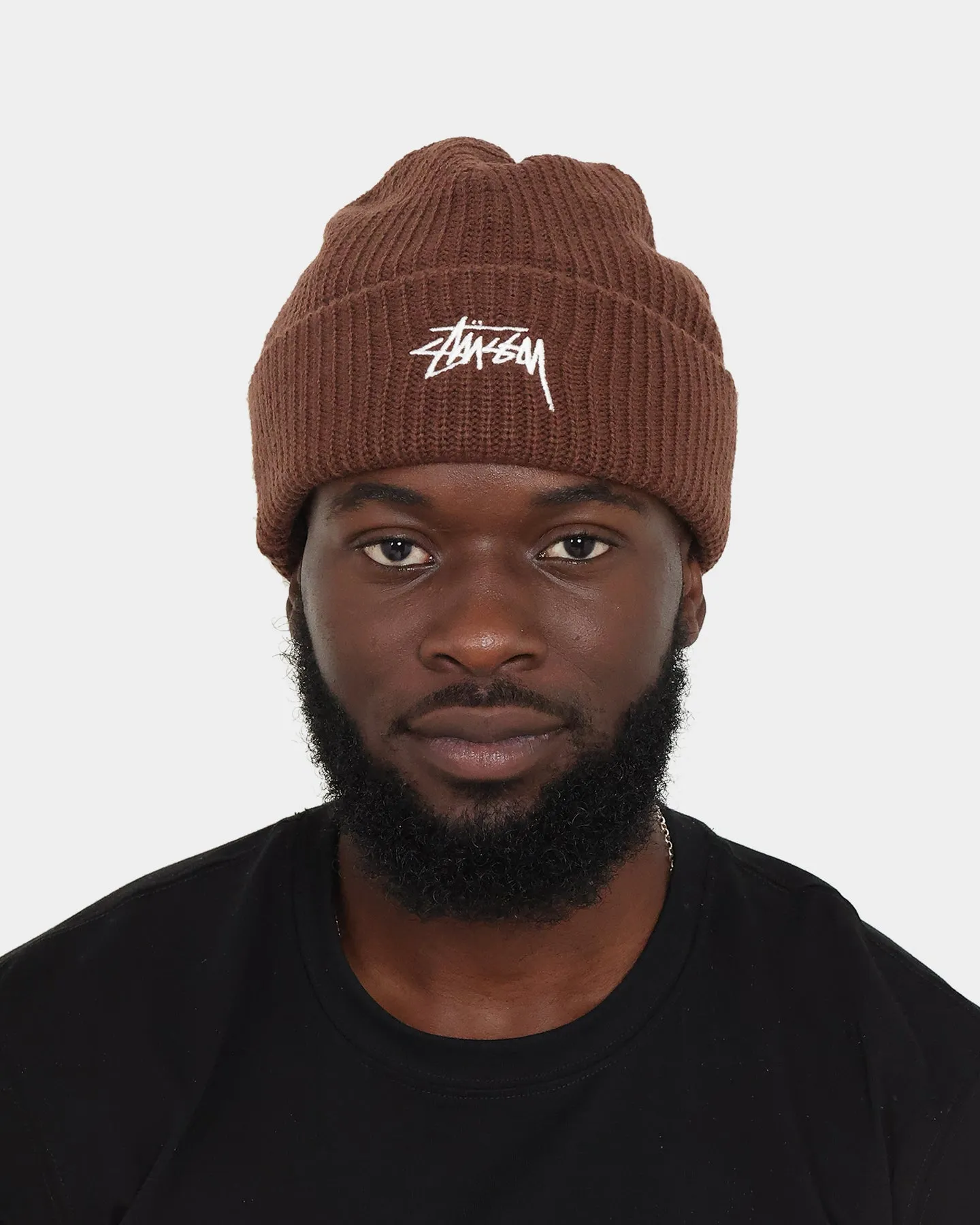 Stussy Stock Cuff Beanie Brown